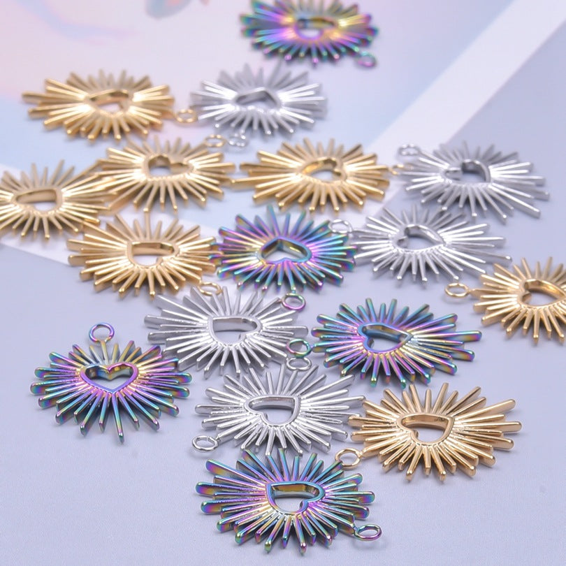 Stainless Steel Heart Jewelry DIY Necklace Accessories